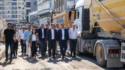 İzmir Büyükşehir Belediyesi ile Bornova Belediyesi, Çamdibi’nde eş zamanlı yol